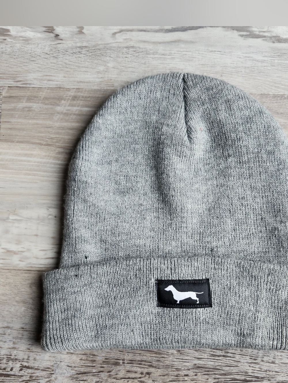 Bean Goods Weens Not War Beanie Dachshund Doxie Logo Winter Hat